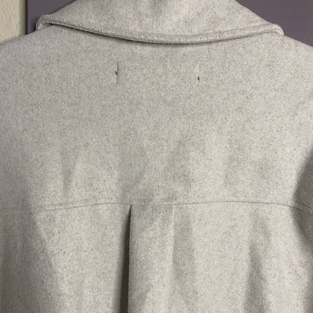 Zara Cream/Oat Button Down Shacket - image 5
